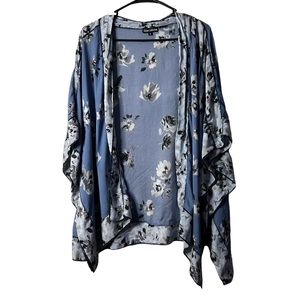 TOLANI COLLECTION Blue Floral Shaw